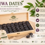 Ajwa dates in a 1kg wooden gift box: treasured delights of medina