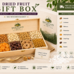 Dry fruit gift box price in pakistan | 1kg wooden basket online