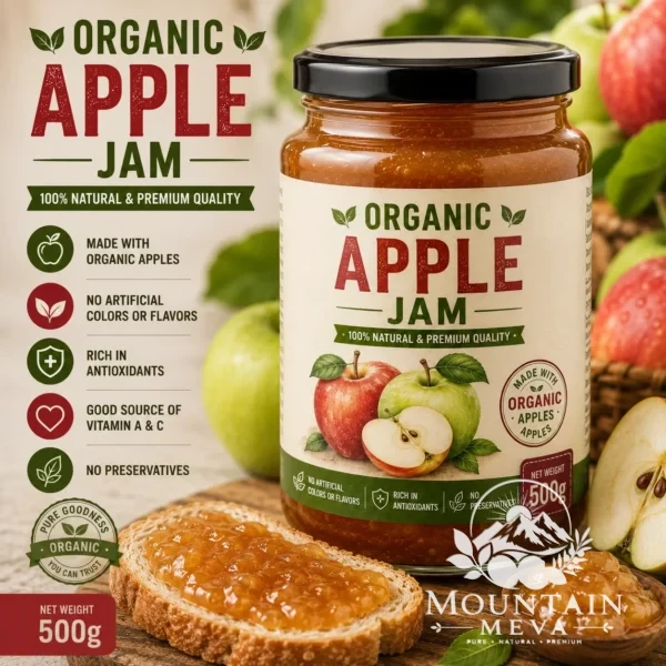 Organic Apple Jam 500g